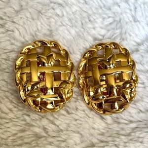 Givenchy vintage earrings gold Paris New York